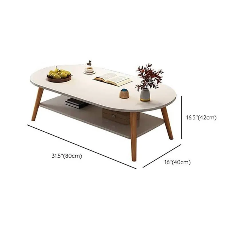 Coffee Table Coleman Oval White