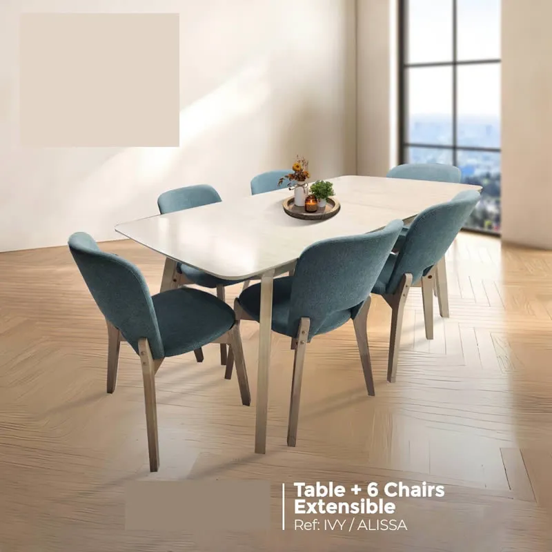Table + 6 chairs Alicia
