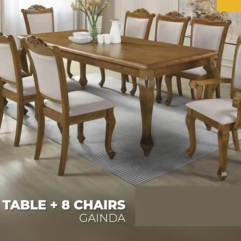 Table + 8 chairs Gainda