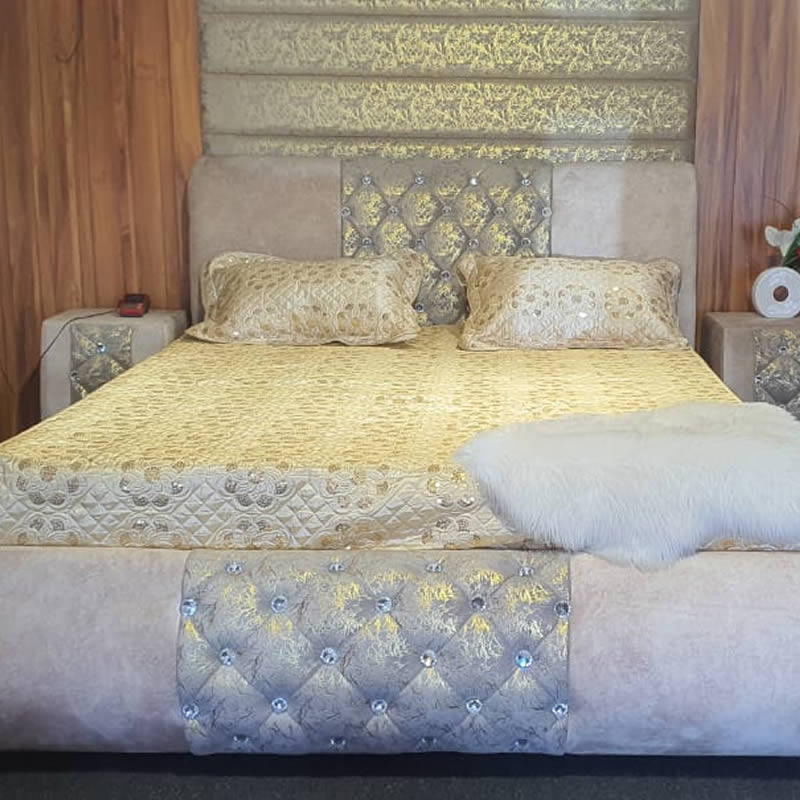 Bed Diamond Wood Pine