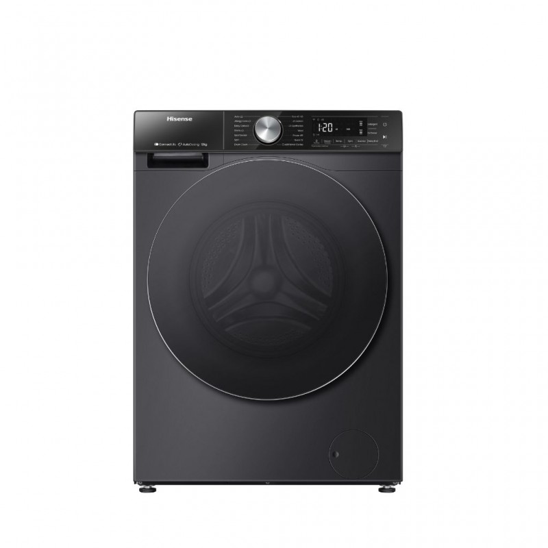 Hisense 12kg Front Loader Washing Machine- Premium Black- Inverter