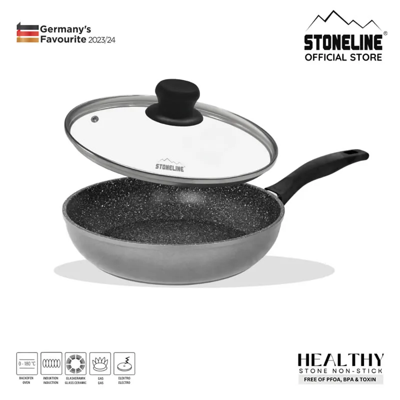24cm stewing pan + lid STONELINE WX 7355